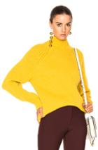 Victoria Beckham Gauge Change Poloneck Jumper In Yellow