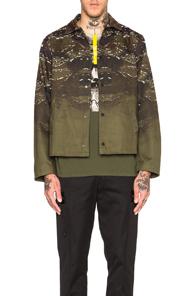 Marcelo Burlon Banes Jacket In Abstract,green