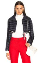 Moncler Citrin Cropped Jacket In Blue