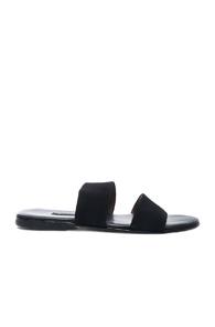Newbark Roma Iv Suede Sandals In Black