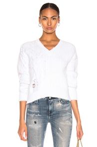 Rta Echo Sweater In White