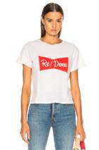 Re/done Ribbon Graphic Classic Tee In White