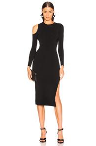 Nicholas Compact Cold Shoulder Dress In Black