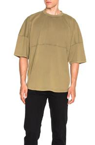 Palm Angels Basic Tee In Green
