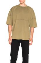 Palm Angels Basic Tee In Green