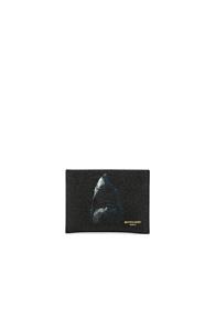 Givenchy Leather Shark Cardholder In Black