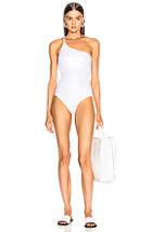 Alix Bonita Metallic Swimsuit In White