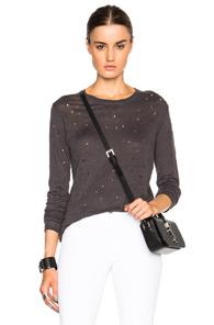 Iro Marvina Long Sleeve Tee In Gray