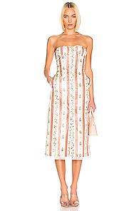 Brock Collection Olgha Ladies Dress In Abstract,neutral,pink