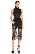 Fendi Sequin Midi Dress In Black