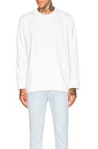 Stampd Draped Crewneck Sweater In White