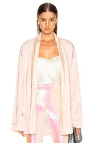 Haider Ackermann Floral Embroidery Soft Blazer In Floral,pink
