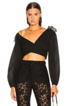 Zimmermann Golden Surfer Bodice Top In Black
