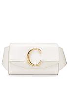 Chloe C Belt Bag In White