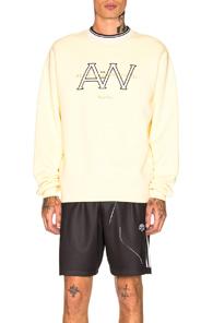 Alexander Wang Monogram Sweatshirt In Yellow