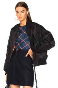 Acne Studios Clea Bomber Jacket In Black