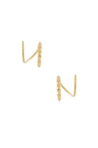 Maria Black 14 Karat Klaxon Twirl Earrings In Metallics