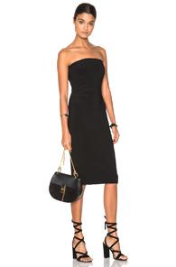Norma Kamali Strapless Dress In Black