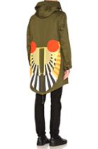 Givenchy Printed Parka In Green