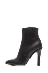 Maison Martin Margiela Leather Ankle Booties In Black