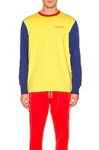 Aime Leon Dore Color Blocked Logo Sweatshirt In Blue,red,yellow