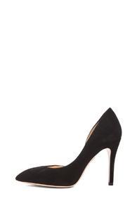 Charlotte Olympia The Lady Is A Vamp Suede Heels In Black