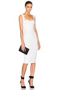 Victoria Beckham Matte Crepe Cami Dress In White