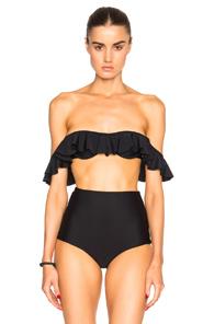 Tori Praver Swimwear Tulum Bikini Top In Black