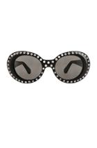 Acne Studios Mustang Strass Sunglasses In Black