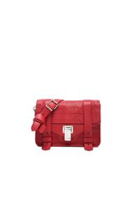 Proenza Schouler Ps1 Leather Mini Crossbody In Red
