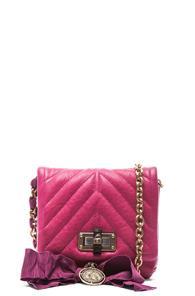 Lanvin Mini Happy Quilted Crossbody In Pink