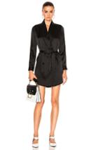 Michelle Mason Belted Dress Jacket In Black