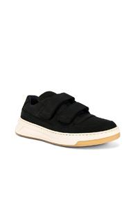 Acne Studios Perey Nubuk Sneakers In Black