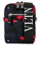 Valentino Messenger Bag In Blue,camo,red