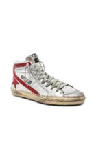 Golden Goose Slide Sneakers In Metallics,red