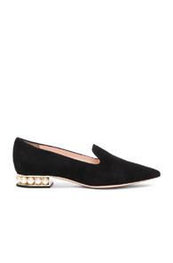 Nicholas Kirkwood Suede Casati Pearl Loafers In Black