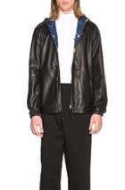 Loewe Galaxy Print Reversible Anorak In Black,blue,abstract