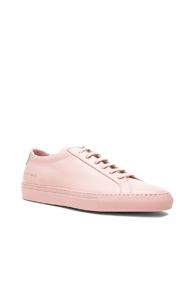 Common Projects Original Leather Achilles Low In Pink