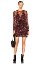 Iro Ressey Dress In Red,abstract