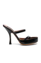 Y Project Leather Stefanie Sandals In Black