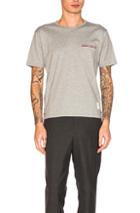 Thom Browne Jersey Cotton Short Sleeve Pocket Tee In Gray
