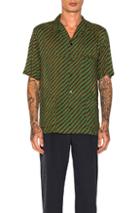 Lemaire Three Pocket Shirt In Stripes,green