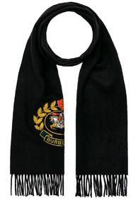 Burberry Crest Emblem Scarf In Blue