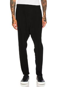 Baja East Satin Back Crepe Trousers In Black