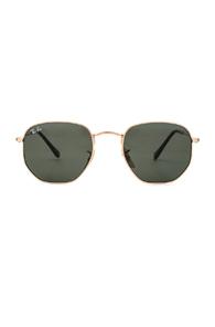 Ray-ban Hexagon Sunglasses In Metallics