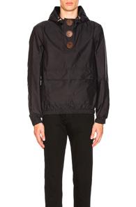 Givenchy Button Up Windbreaker In Black
