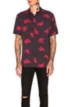 Ksubi Neon Snake Shirt In Black,animal Print