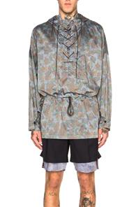 Kolor Pullover Jacket In Blue,abstract