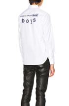 Comme Des Garcons Shirt Boys Shirt In White