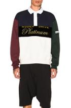 Alexander Wang Platinum Rugby Jersey In Blue